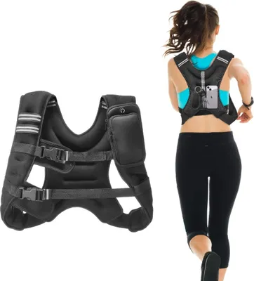 Produktbild von Gewichtsweste 5,4 kg - Lauf- und Trainingsweste mit Gewichten - Fitnessweste für effektives Training