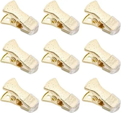 Obrázek produktu pro Mini krokodílí sponky, 35 kusů, zlaté kovové sponky, kancelářské