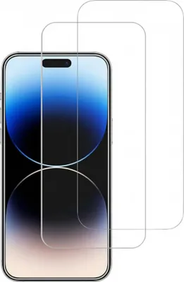 Image de Accezz Gehard Glas Screenprotector 2-pack voor de Apple iPhone 15 / 15 Pro / 16