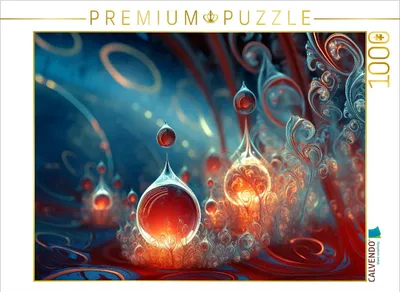 Produktbild von CALVENDO Puzzle Fraktale Kunst - organische Formen als abstrakte Kunst | 1000 Teile Lege-Größe 64x48cm Foto-Puzzle für glückliche Stunden