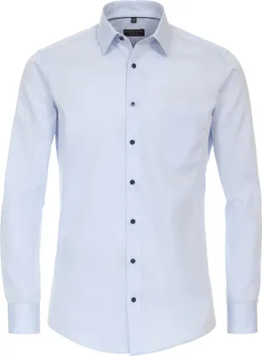 Produktbild von REDMOND Herren Businesshemd Langarm Kent Modern-Fit Twill Hellblau S