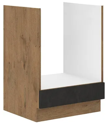 Produktbild von Vigo Herdunterschrank 60 cm Eiche Lancelot Matera Grau Küchenzeile Küchenblock