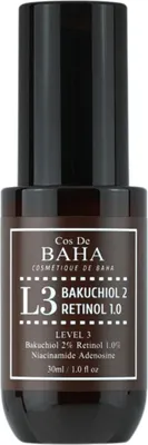 Zdjęcie produktu dla COS DE BAHA - L3 Bakuchiol 2% Retinol 1% Serum, 30ml serum przeciwzmarszczkowe