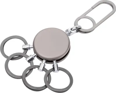 Image de TROIKA PATENT EASY, Porte-clés, Gris, Laiton, Métal, Rond, Unie, Tous