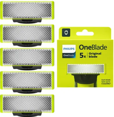 Produktbild von Philips OneBlade QP250/50 – 5 Ersatzklingen für präzises Trimmen, Stylen und Rasieren