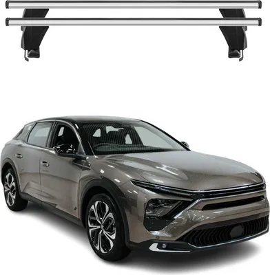 Produktbild von Menabo Dachträger Grundtäger für Citroën C5 X 2021-2025 50kg Alu Silber 2tlg