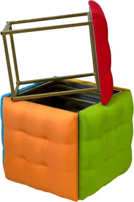 Obrázek produktu pro Puff-transformer 5in1 - 5 stools in 1 multicolour pouffe