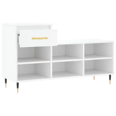 Produktbild von Schuhregal Weiß 102x36x60 cm Holzwerkstoff