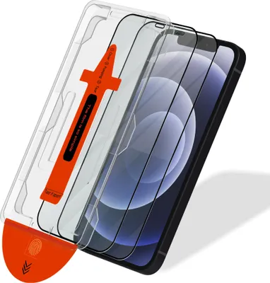 Obrázek produktu pro 2-balení iPhone 12 Ochranné sklo na displej - Tvrzené sklo | [Automatická instalace] - Bez bublin