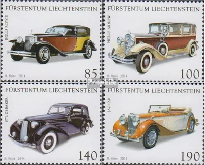 Produktbild von Briefmarken Liechtenstein 2014 Mi 1726-1729 (kompl.Ausg.) postfrisch Autos