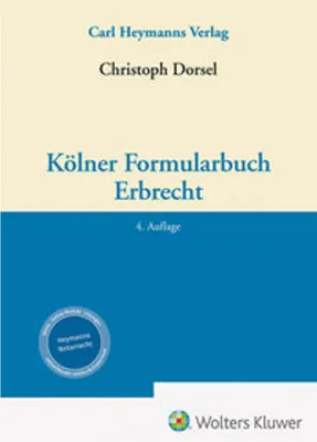 Immagine prodotto di Kölner Formularbuch Erbrecht