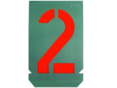 Produktbild von HaWe 718.80 SIGNIERSCHABLONE-SÄTZE ZAHLEN 80mm 4011333718803