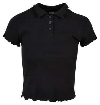 Produktbild von Urban Classics - Poloshirt für Damen TN690 (S) (Schwarz)
