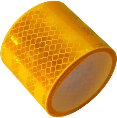 Produktbild von LAS Reflektorband 55mm gelb selbstklebend 2 m