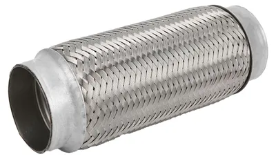 Obrázek produktu pro 2,5 x 8 palců výfuková flexibilní trubka z nerezové oceli s opletem, flexibilní spojovací trubka, univerzální pro automobily