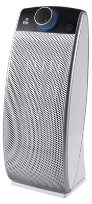Imagen del producto de FM Calefacción TCT-20, Calentador eléctrico con ventilador, Cerámico, Para uso interior, Para suelo, Color plateado, Con botones