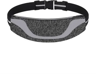 Produktbild von INF Laufgürtel Bauchtasche für Herren Damen, Wasserabweisender Laufgürtel für iPhone 14 Pro Max Samsung Pixel Grau