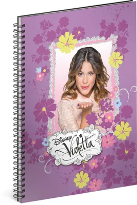 Immagine prodotto di Quaderno a spirale Violetta - Fiori, foderato, A5 Baagl