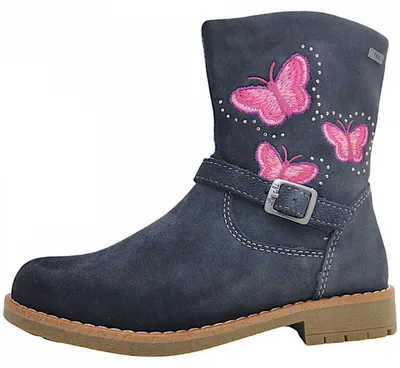 Produktbild von Lurchi Fara Kinderschuhe Mädchen Stiefel Reißverschluss Blau Freizeit