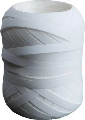 Image de Ruban cocon blanc pastel 0,5 cm x 60 m, 1 pièce