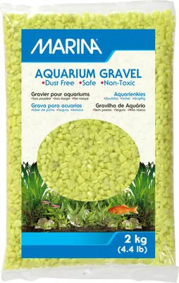 Produktbild von Marina Aquarienkies Gravel Lime Green 2 kg