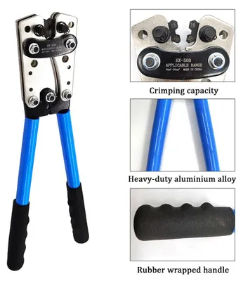 Produktbild von Hochleistungs-Batteriekabel-Crimpzange, Kabelschuhe, Crimpzange, Kupferkabelschuhe