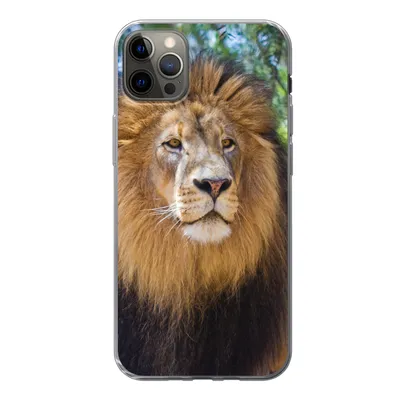 Produktbild von MuchoWow® Handyhülle Schutzhülle Hülle für iPhone 13 Pro Max Löwe - Natur - Tier Silikon Softcase Handy Hülle - Mobiltelefon