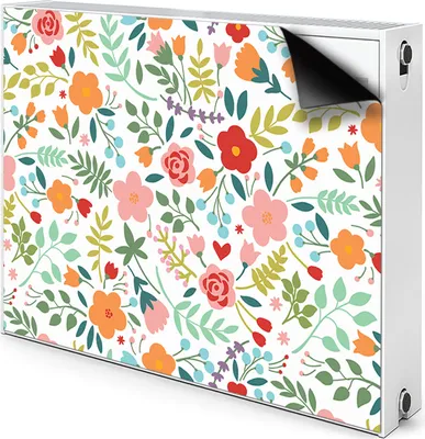 Produktbild von Magnet Verkleidung Abdeckung Heizkörperabdeckung Heizkörperabdeckung 100x60 cm  - Bild, w, Blumen
