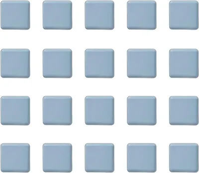 Produktbild von 20 Stück selbstklebende Möbelgleiter, 20x20mm Teflon Quadrat für schwere Möbel, Bodenschutzpads für Holz, Laminat und Fliesen