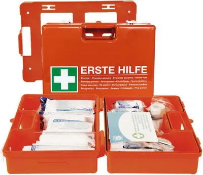 Produktbild von Verbandskoffer Domino 33x42x15cm orange