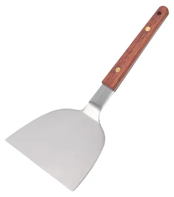 Imagen del producto de Espátula de acero inoxidable para teppanyaki, de 120 mm, ideal para parrillas y cocinas