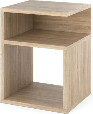 Produktbild von MRBLS_HOME Nachttisch Eiche Sonoma - Nachtschrank - Nachtkommode - Modern Möbel ohne Schubladen für Ihr Schlafzimmer - Klein Kommode 41cmx32cmx30