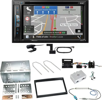 Produktbild von Pioneer AVIC-Z730DAB Navigation CD Einbauset für Peugeot 207 307 Partner Expert