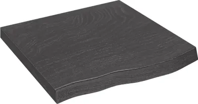 Imagen del producto de Estante pared madera roble tratada marrón oscuro 60x60x(2-6) cm