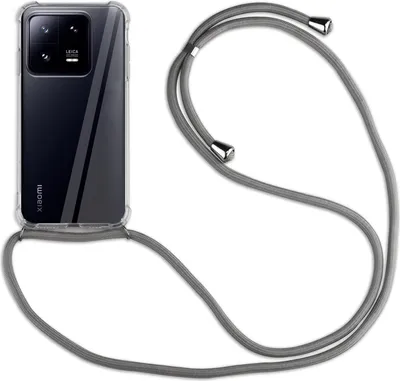 Produktbild von Handykette für Xiaomi 13 Pro Handyhülle mit Band Hülle mit Kordel Handy Tasche Grau