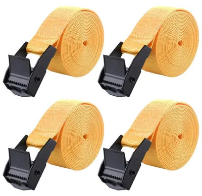 Obrázok produktu pre Popruhy, šírka 25 mm, nosnosť 200 kg, žlté, 4 kusy, dĺžka 1,5 m