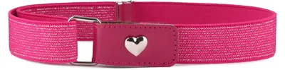 Image de Ceinture élastique pour fille Ladeheid, 1 à 6 ans, 34 à 65 cm, P15G (Amaranth/Cœur)