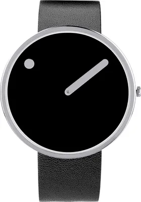 Produktbild von PICTO 43370-4120S Uni-Armbanduhr, Edelstahl-Gehäuse, Leder-Armband