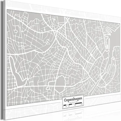 Produktbild von Italienischer Leinwand Leinwandbild - Capital of Denmark (1 Part) Wide 120x80 cm Städte k-C-0143-b-a