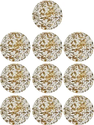 Produktbild von 10/20 Stück Tischsets Goldfolie Mesh Gepresste Einweg-Tischsets Rutschfeste, hitzebeständige Küchentischsets Partydekorationen