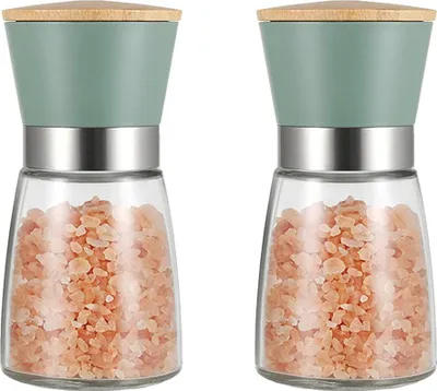 Produktbild von Salz- und Pfeffermühlen, nachfüllbares Pfeffermühlen-Set, Keramikkern, einstellbare Grobheit
