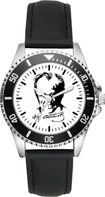 Produktbild von KIESENBERG Herrenuhr Armbanduhr Mustafa Kemal Atatürk Geschenk Fan Artikel Zubehör Fanartikel Analog Quartz Uhr L-1169