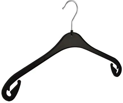 Produktbild von Famanu Kleiderbügel Set 40 Stück - Schwarz, mit Rocknoppen und 360° drehbarem Haken, 43 cm