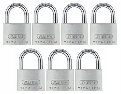 Produktbild von ABUS TITALIUM 64TI/45 Set 7 Gleichschließende Vorhängeschlösser