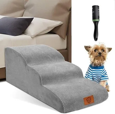 Immagine prodotto di Scala per animali domestici a 3 gradini, impermeabile, antiscivolo, 85x40x40 cm