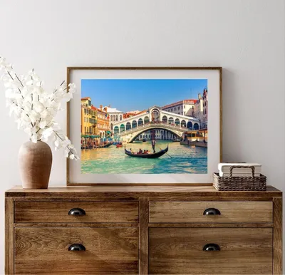Produktbild von Diamantbild mit Rahmen - Venedig