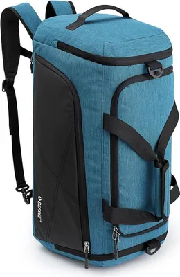 Produktbild von Reise-Rucksack 60L Blau mit Nassfach und Schuhfach für Sport & Reisen