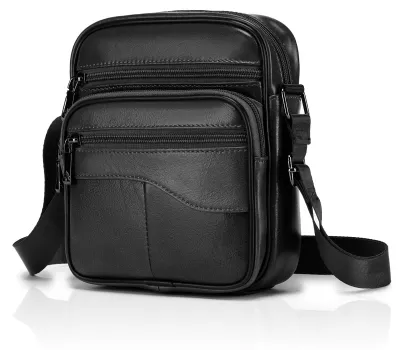 Immagine prodotto di Solidchoice - Borsa a tracolla in pelle vintage, per uomo e donna