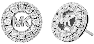Produktbild von Michael Kors MKC1827040 Damen Ohrstecker Messing Silber weiß