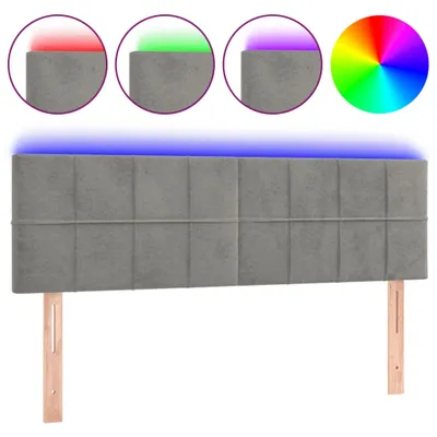 Zdjęcie produktu dla VidaXL 3121660, Jasny Szary, Poliester, Drewno, 1440 mm, 78 cm, 88 cm, 50 mm